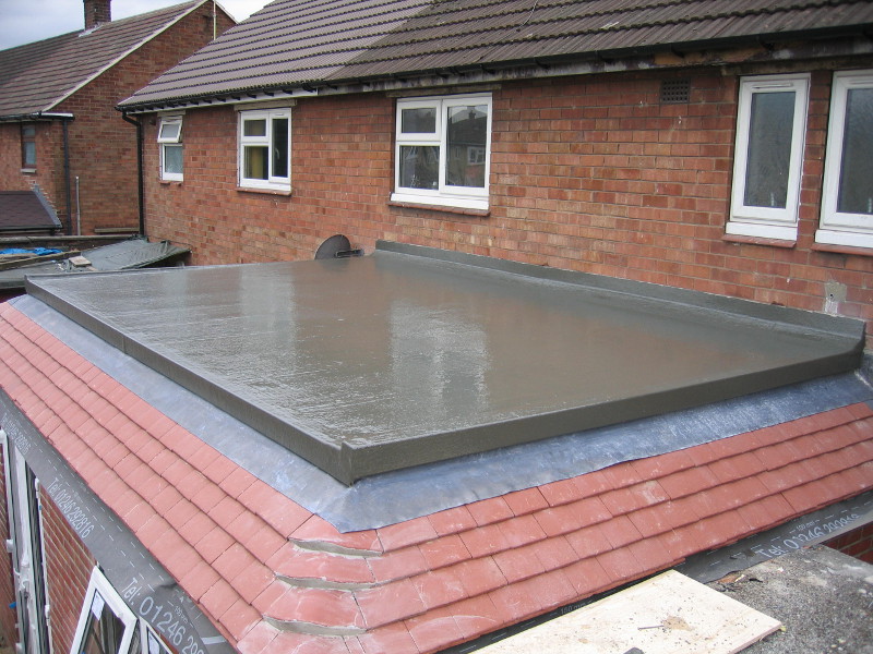 Fibreglass flat roofing in Sheffield by Wragg Roofing