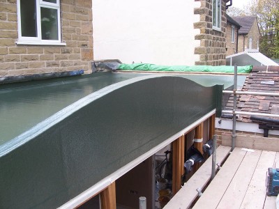 Curved Roof fibreglass